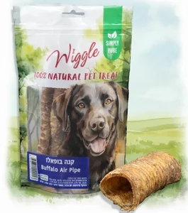 Wiggle חטיף קנה בופאלו טבעי לכלבים Wiggle חטיף קנה בופאלו טבעי לכלבים