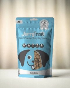 חטיף Jerry Treats דיסקיות ברווז חטיף Jerry Treats דיסקיות ברווז