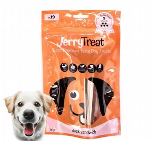 חטיף Jerry Treats לכלב סנדביץ ברווז חטיף Jerry Treats לכלב סנדביץ ברווז