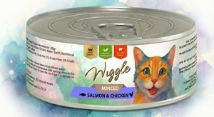שימורים לחתול סלמון ועוף טחון – Wiggle Salmon & Chicken Minced 85g שימורים לחתול סלמון ועוף טחון – Wiggle Salmon & Chicken Minced 85g