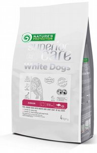 Nature's Protection נייצ'רס פרוטקשן לגורי כלבים עם פרווה לבנה על בסיס דגים לבנים - 4 ק"ג Nature's Protection נייצ'רס פרוטקשן לגורי כלבים עם פרווה לבנה על בסיס דגים לבנים - 4 ק"ג
