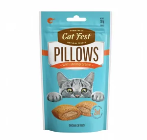 Cat Fest חטיף לחתול כריות עם קרם שרימפס 30 גרם Cat Fest חטיף לחתול כריות עם קרם שרימפס 30 גרם