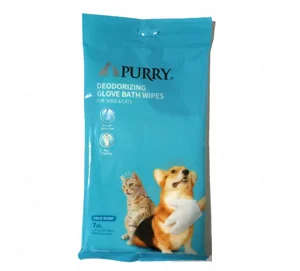 מגבוני כפפה רב פעמיים לאמבטיה PURRY – לניקוי ונטרול ריחות לכלבים וחתולים מגבוני כפפה רב פעמיים לאמבטיה PURRY – לניקוי ונטרול ריחות לכלבים וחתולים